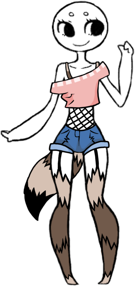 Cheap Raccoon Outfit Themed Outfit Closed By Edgy Elana - Cartoon (774x1032)