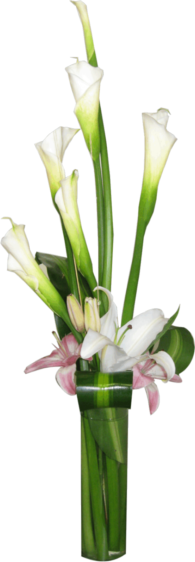 Diseño Floral De Alcatraces - Bouquet (631x1813)