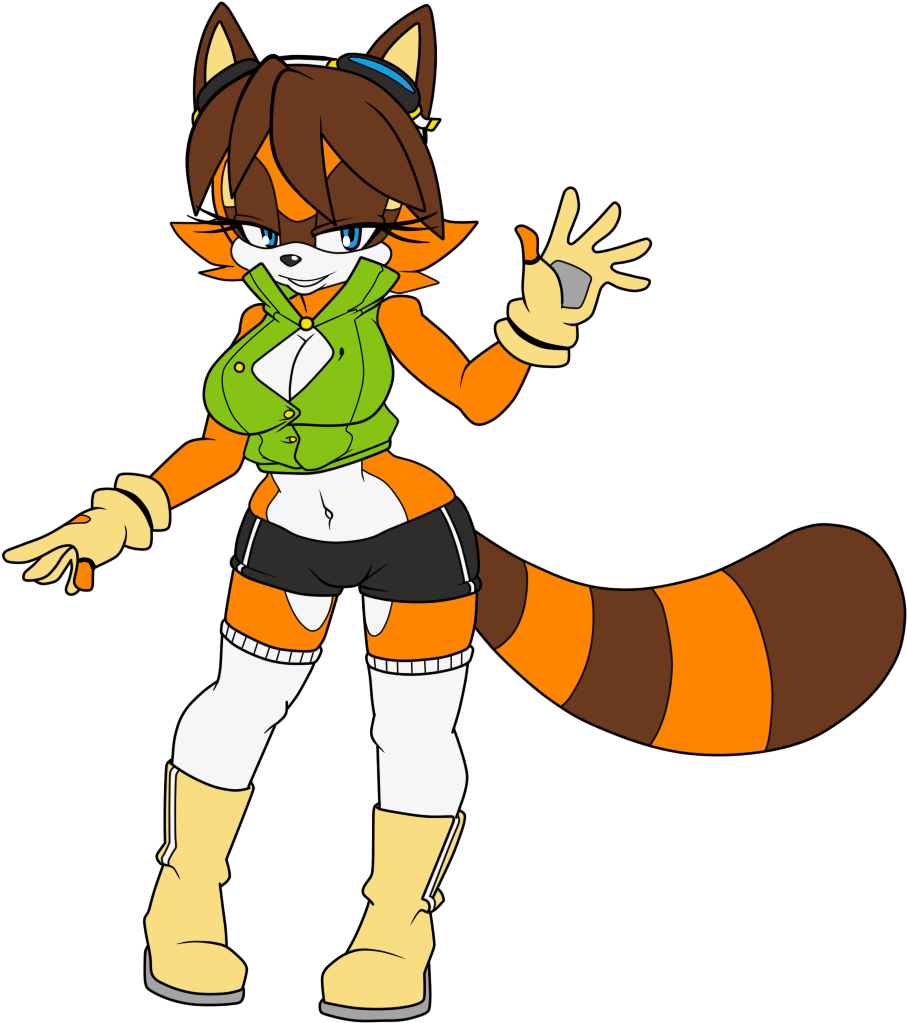 Naval The Raccoon - Cartoon (1025x1133)