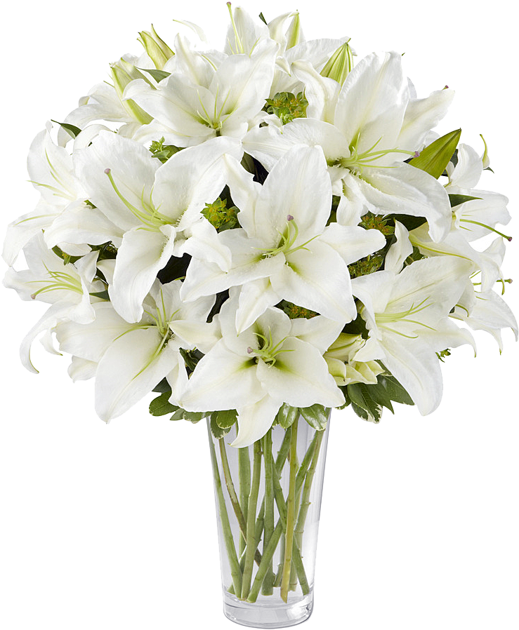 Floral Design Canada Easter Lily Flower Bouquet Ftd - Spirited Grace Lily Flowers By Ftd - Vase Included (914x988)