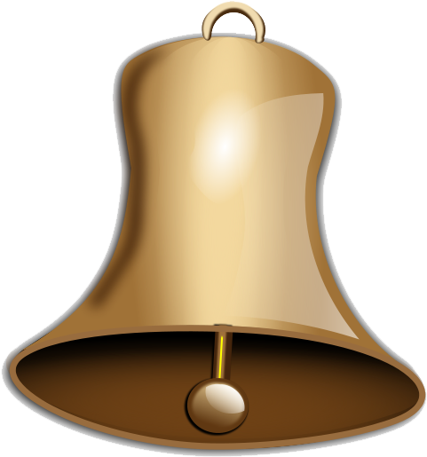 Bell Clipart Transparent Background - Bell Png Hd (500x523)