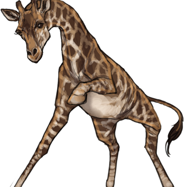 Giraffe - Portable Network Graphics (380x385)