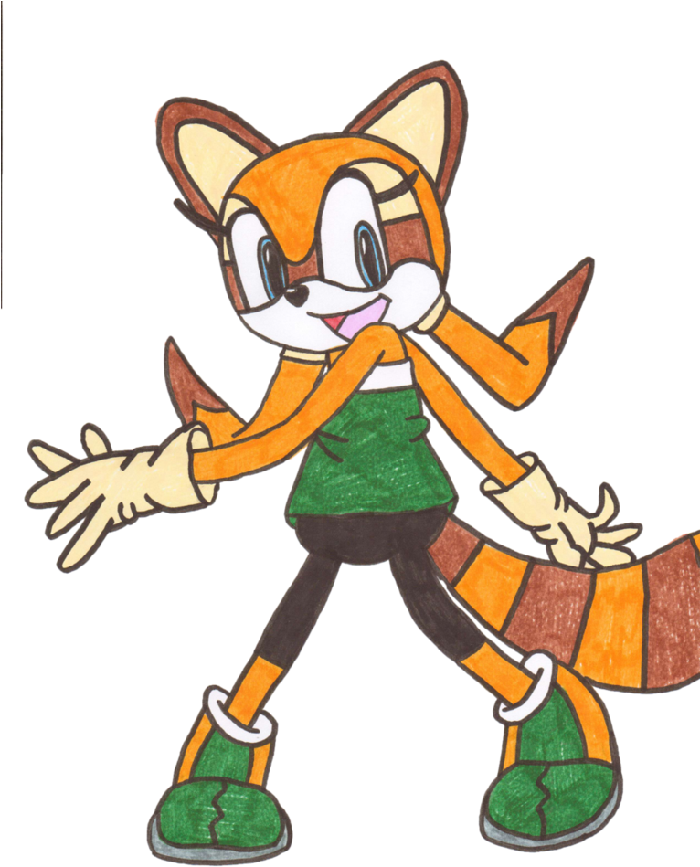 Marine The Raccoon By Skiffykitten - Cartoon (765x1044)