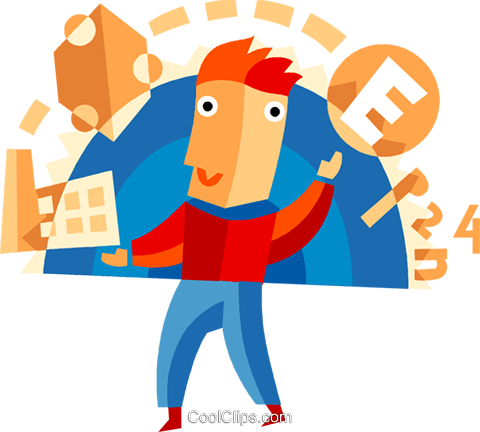 Juggling And Multitasking Royalty Free Vector Clip - Clip Art (480x432)