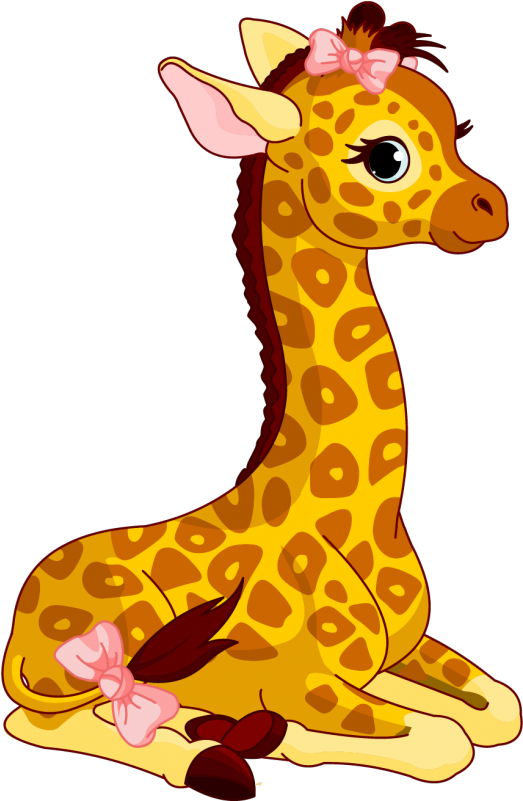 Baby Giraffe Stickers - Animal (800x800)