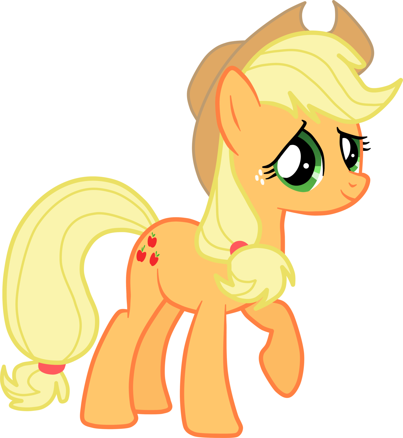 Supportive Applejack By Jennieoo Supportive Applejack - Little Pony Friendship Is Magic (1600x1738)