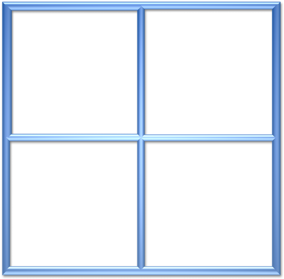 Minimalist Window Frame Clip Art - Parallel (1024x971)