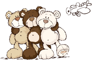 Crafts - Pościel Misie 160x200 H Nici 2486 Turkus (520x249)