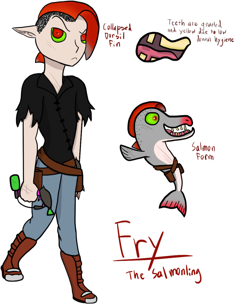 Splatoon 2 Salmonids Fan Art - Splatoon Salmonling (1024x1268)