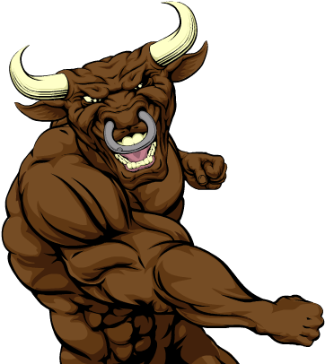 Longhorn Stickers Messages Sticker-8 - Fighting Bull Drawing (408x408)