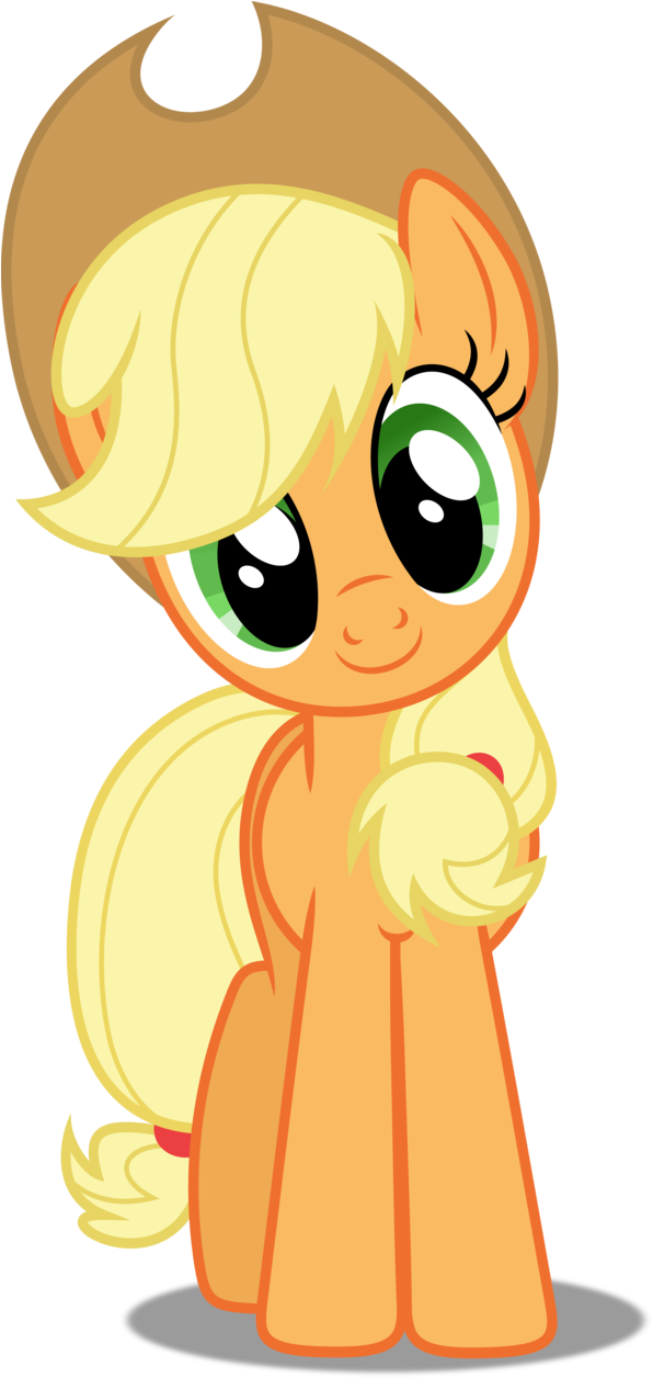 Vector - Sunset Shimmer And Applejack (634x1259)