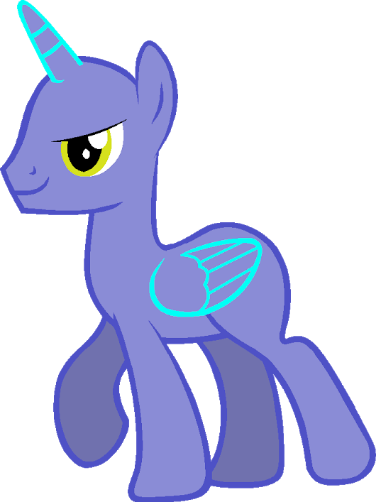 My Little Pony Female Winged Unicorn - Mlp Base Male Unicorn (530x707)