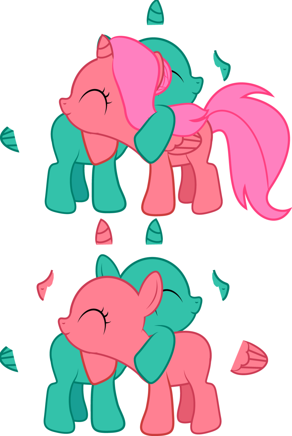 Pony Foal Winged Unicorn Filly Deviantart - Mlp Filly Couple Base (1024x1526)