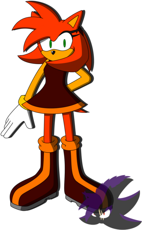 Manga Fox Form Iblis The Flame Amy Rose By Super Layer100 - Cartoon (610x893)
