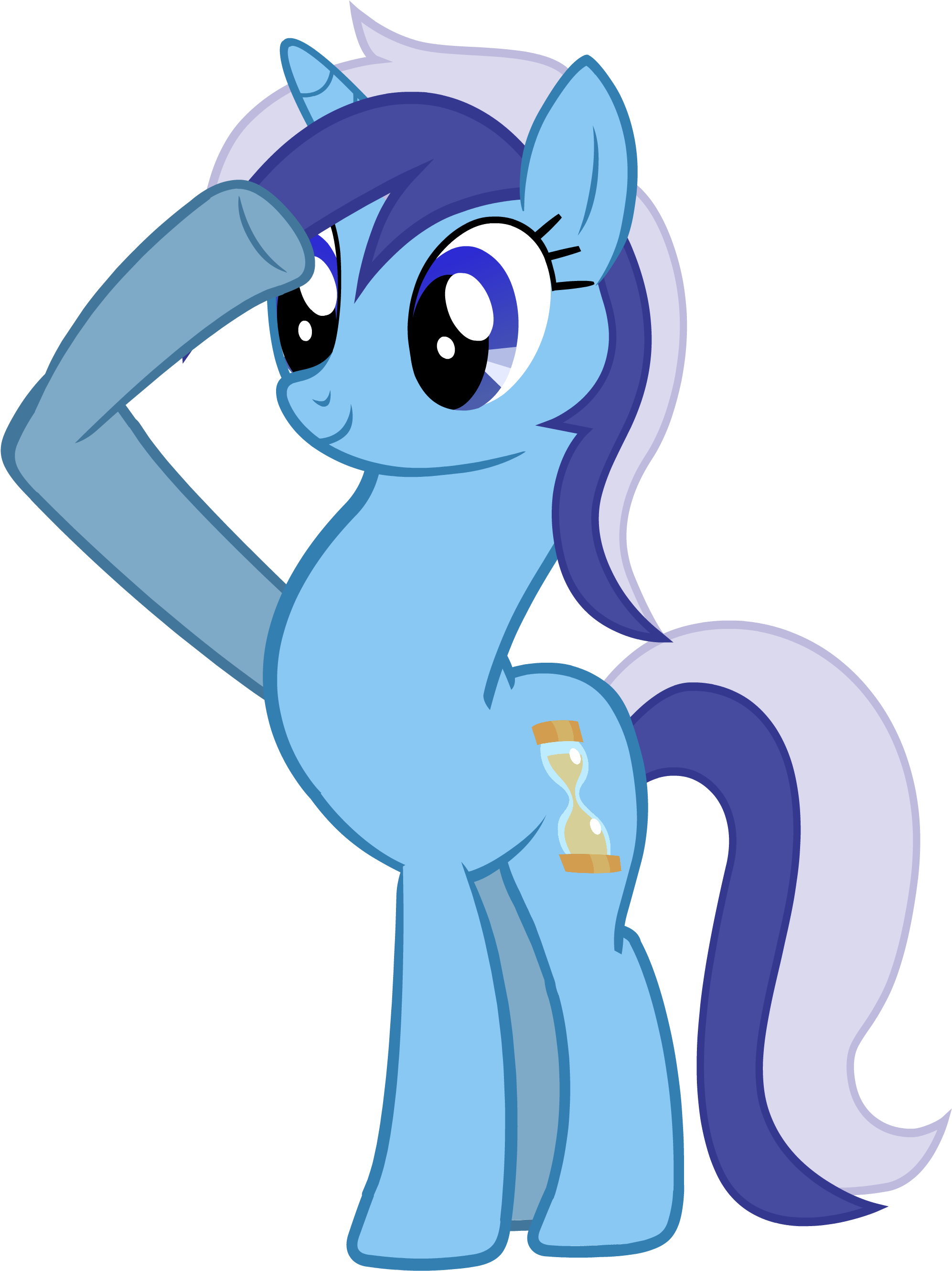 My Little Pony Rainbow Dash Unicornio Alado - Mlp Salute Background Ponies (2069x2716)