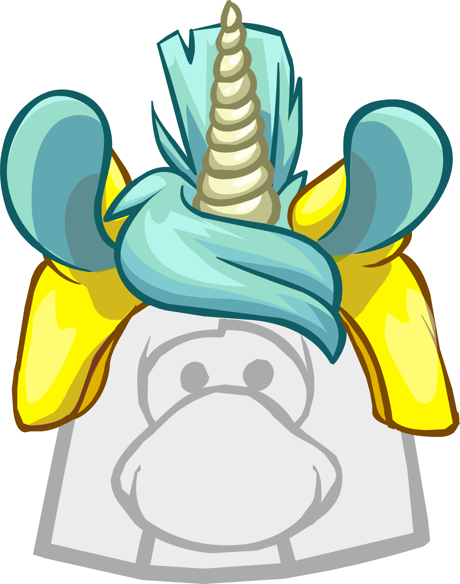 Unicorn Puffle Cap - Leia Buns Clip Art (1599x2029)
