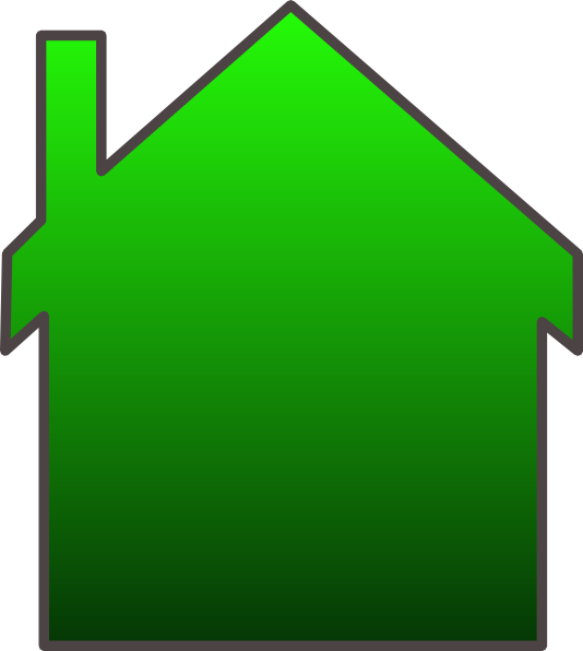 This Free Clip Arts Design Of Green House - Green Colored House Clip Art (534x596)