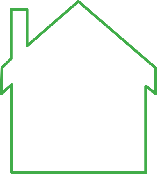 This Free Clip Arts Design Of Green House Outline - Lodging (540x598)