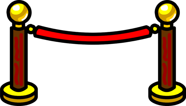 File - Velvet Rope - Png - Red Velvet Rope Clip Art (640x366)