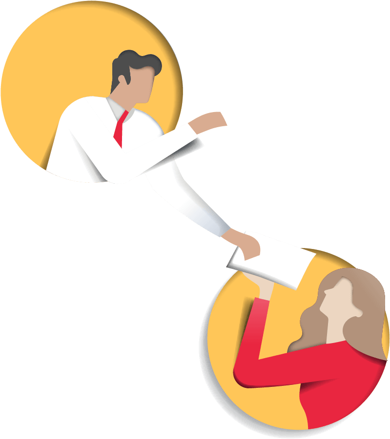 We Work In Partnership Across The Uk - Illustration (804x912)