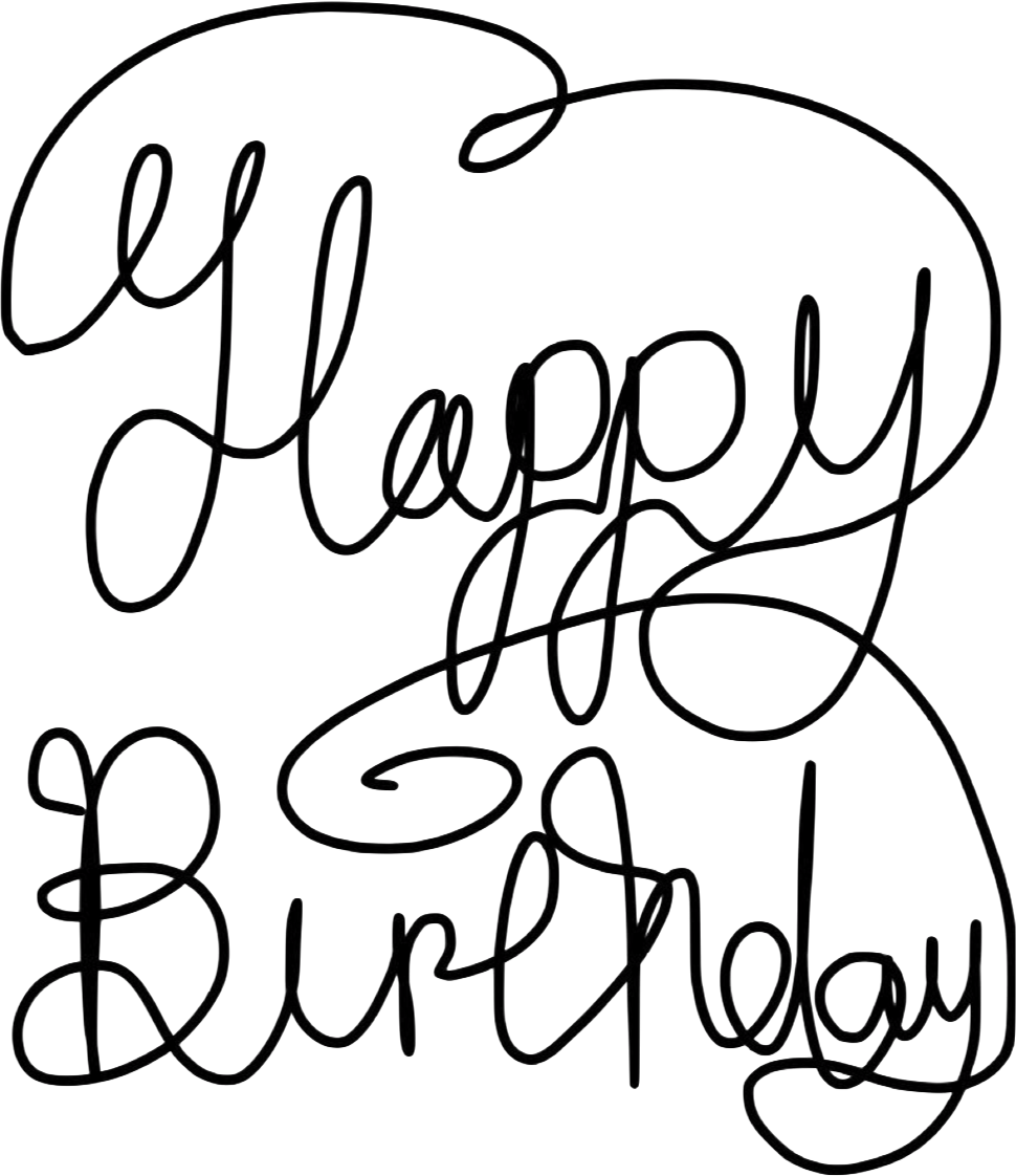Happy Birthday Text By Tathibelle - Happy Birthday Text Transparent (970x1122)