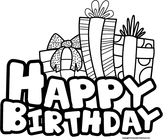 Free Happy Birthday Clipart Diy And Crafts Pinterest - Happy Birthday Line Art (559x477)