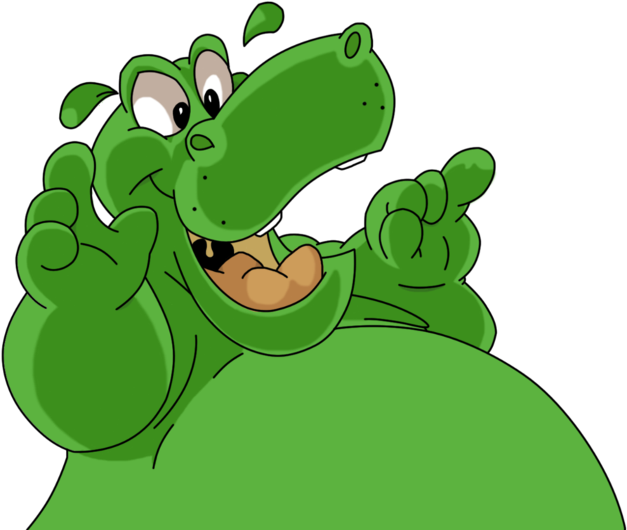 Homer Hippo 2017 Clip Art By B1k - Hippopotamus (999x800)