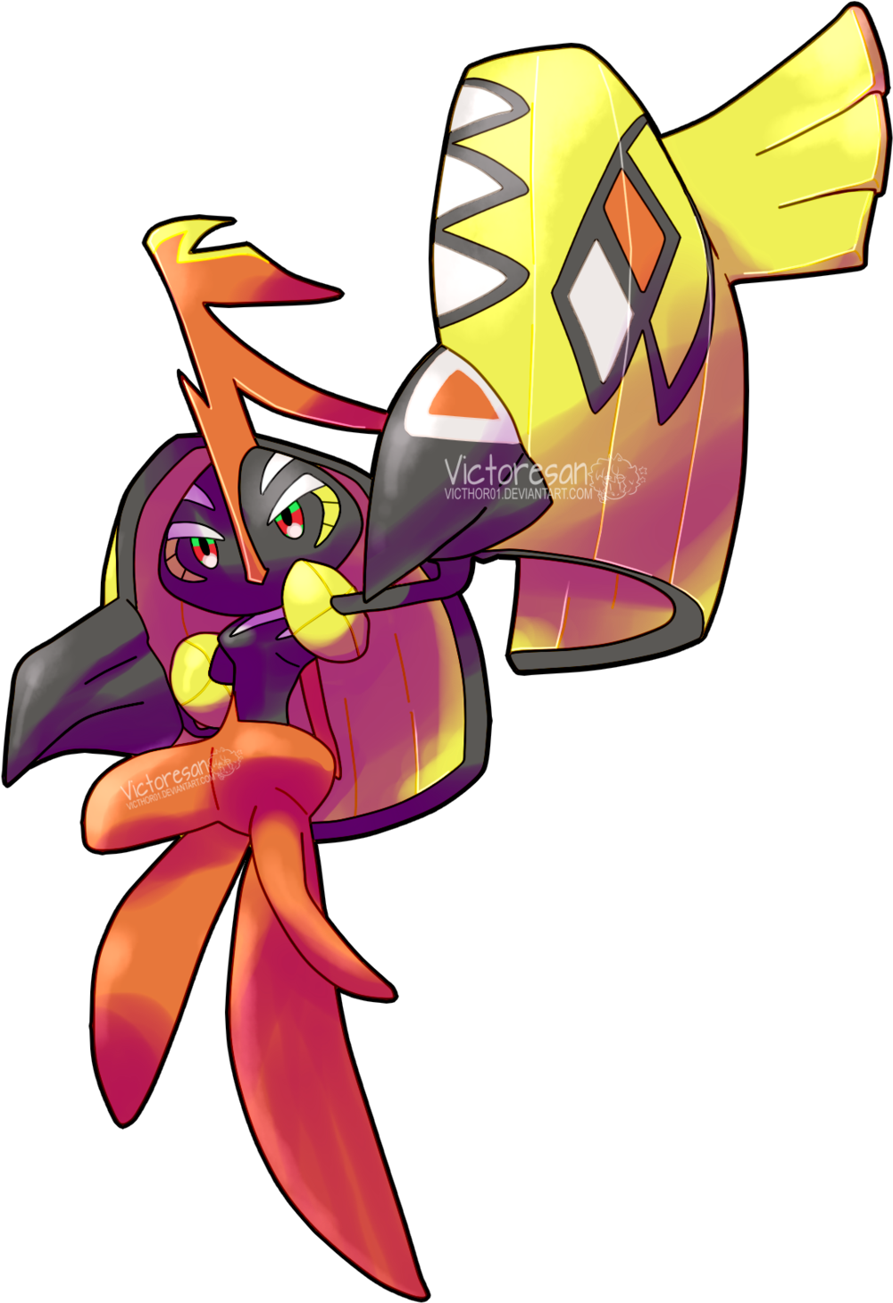 Tapu Koko By Vikthor01 Tapu Koko By Vikthor01 - Pokemon Cute Tapu Koko (1024x1485)