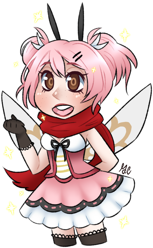 Pokemon Gijinka Goddesscyanide Ribombee Shiny Ribombee - Cartoon (853x1060)