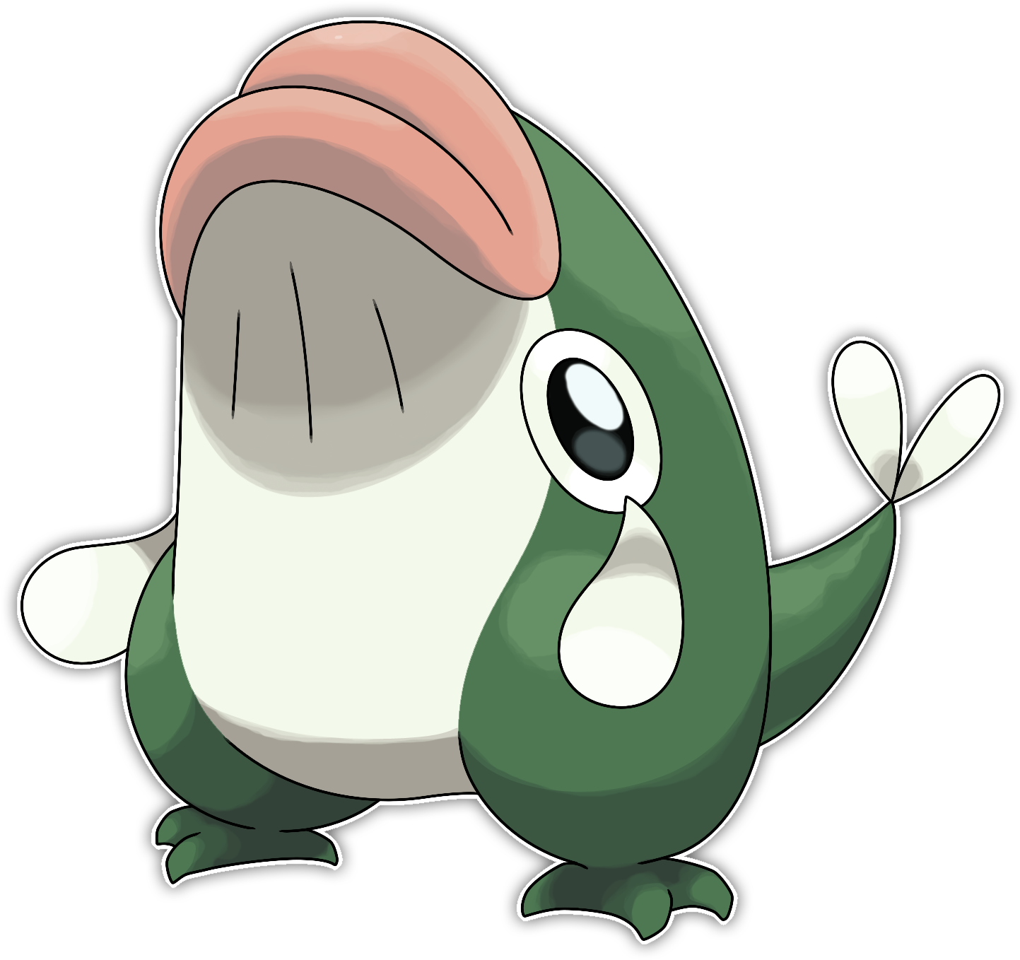 Finnsmouth, Landfish Fakemon By Smiley-fakemon - Fishy Boobkins Png (1500x1500)