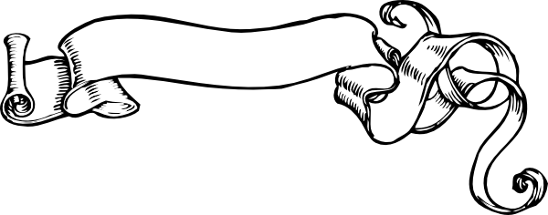 Happy Birthday Banner Clipart - Scroll Banner Clip Art (600x236)