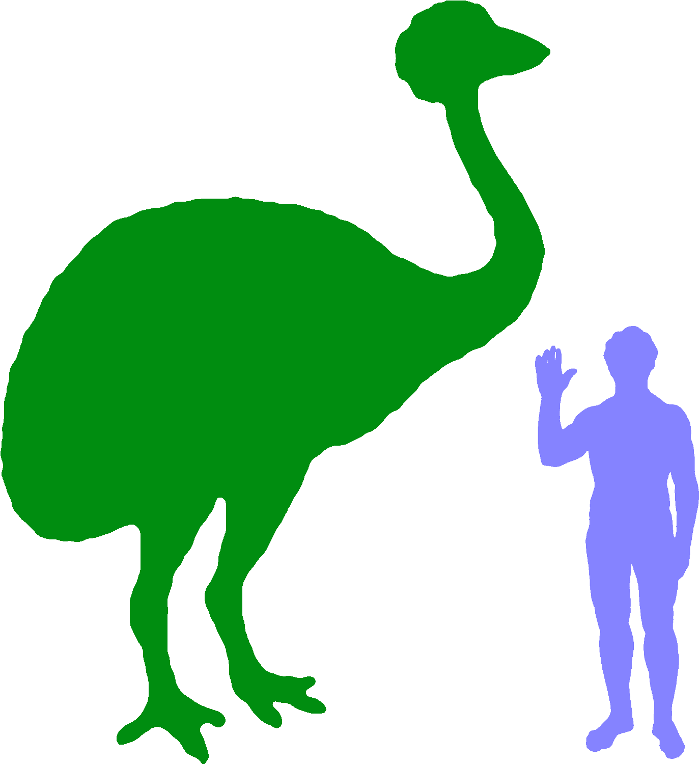 Ostrich Clipart Tall Animal - Size (1458x1544)