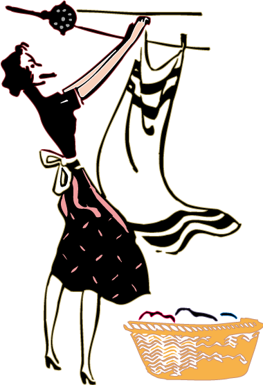 Laundry Clip Art - Clothing (380x555)