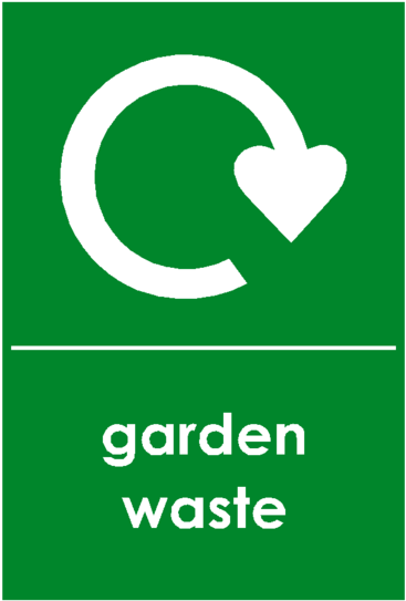Recycling Garden Waste Sticker - Mixed Recycling Label (600x600)