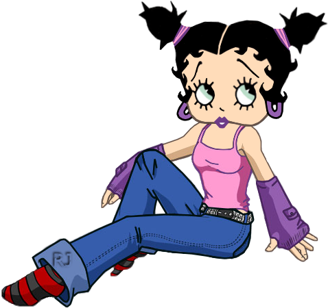 Blue Jeans - Betty Boop (600x500)