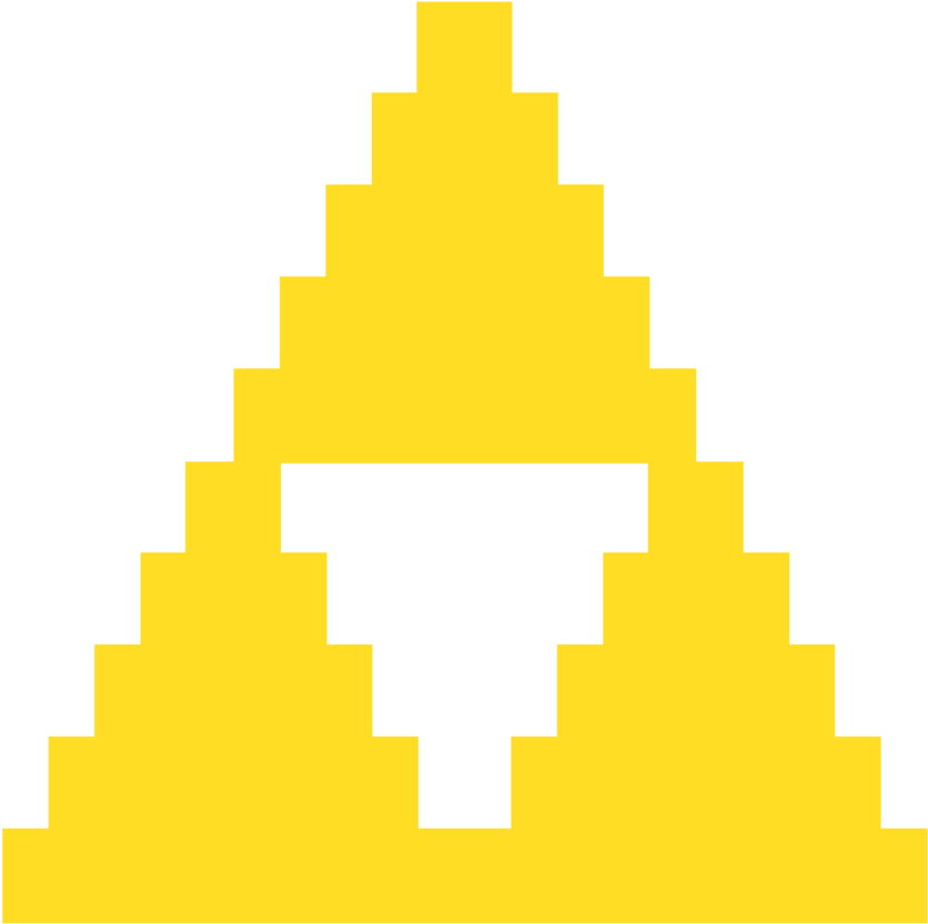 8-bit Triforce By Nathanmarino - Triforce 8 Bit (894x894)