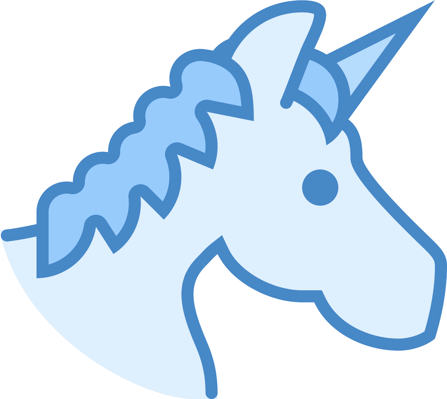 This Icon Represents A Unicorn - Unicorn Icon (1600x1600)