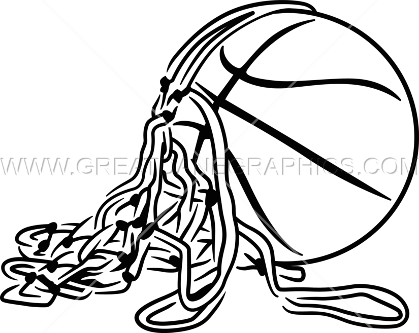 Basketball With Net - Basketball Cut The Net (825x657)