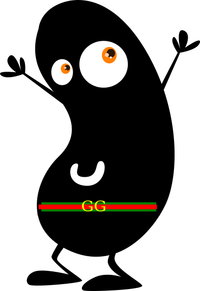 Gucci Bean Clip Art At Clker - Black Bean Clip Art (408x593)