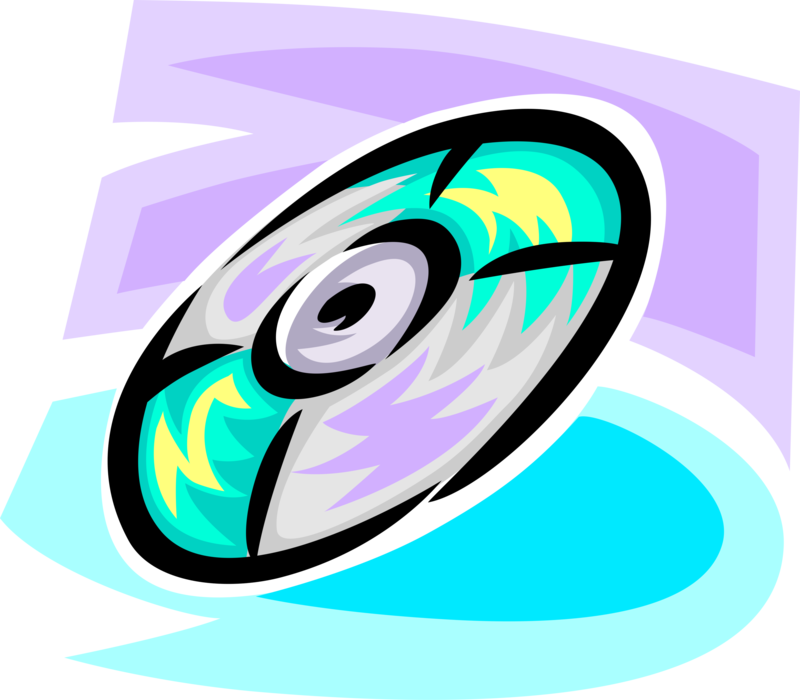 Vector Illustration Of Dvd And Cd Rom Compact Digital - Vector Illustration Of Dvd And Cd Rom Compact Digital (800x700)