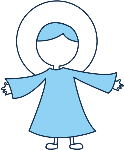 Baby Manger Character - Circle (550x550)