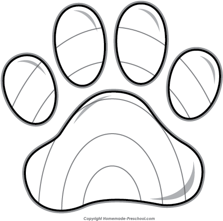 Free Paw Prints Clipart - Clip Art (472x459)