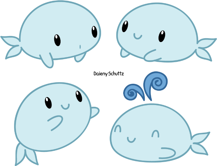 Cute Whale Drawing Download - Draw A Chibi Whale (777x600)
