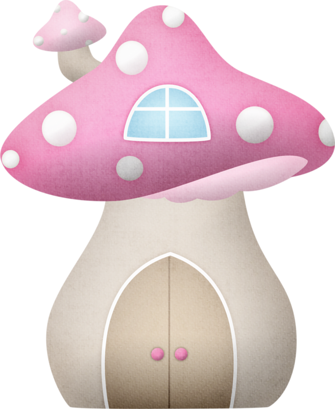Hroselli Bg&g Mushroom1 - Fairy Mushroom House Clipart (656x800)