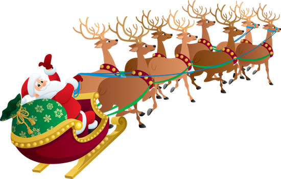 Santa Claus And His Reindeers - Santa Claus (550x351)