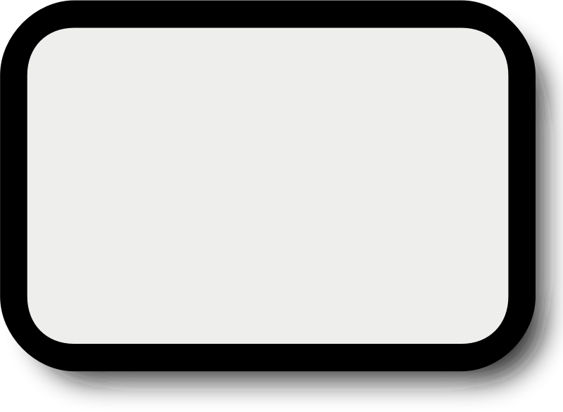 Square Picture Frame Clip Art Clipart - Black Frame Png (800x586)