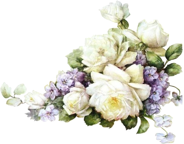 Vintage Floralvintage Artvintage Flowerspainted - Flores Para Decoupage Vintage (600x600)