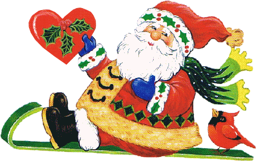 Santa Claus Comes With Sledges - Santa Claus (545x362)