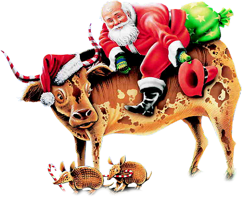 Publicat De Eu Ciresica La - Cowboy Santa Clipart (500x419)