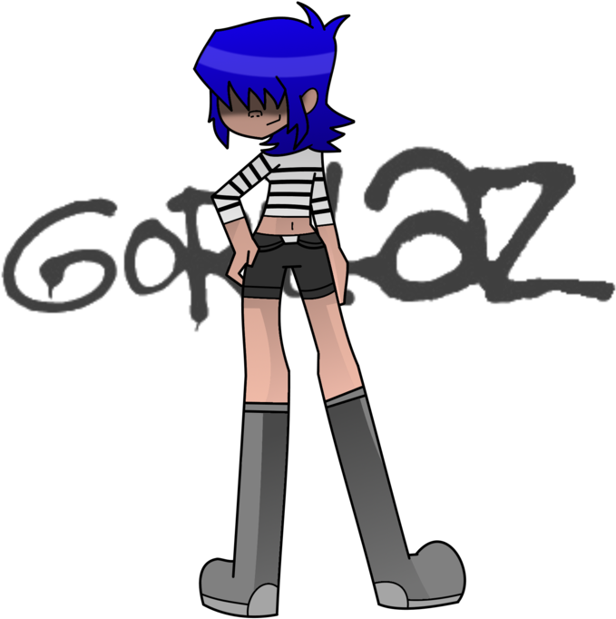 Noodles- Gorillaz By Nichromo221 - Gorillaz Logo Png (1024x765)
